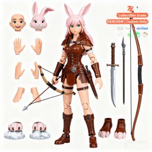 Posable Character Statue OEM | 1:12 Scale | PVC + ABS + POK | MOQ 1000